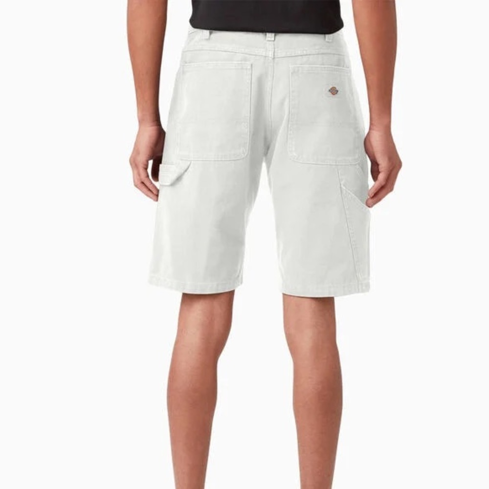 Men’s Stonewashed Duck Carpenter Shorts, 9", Stonewashed Cloud